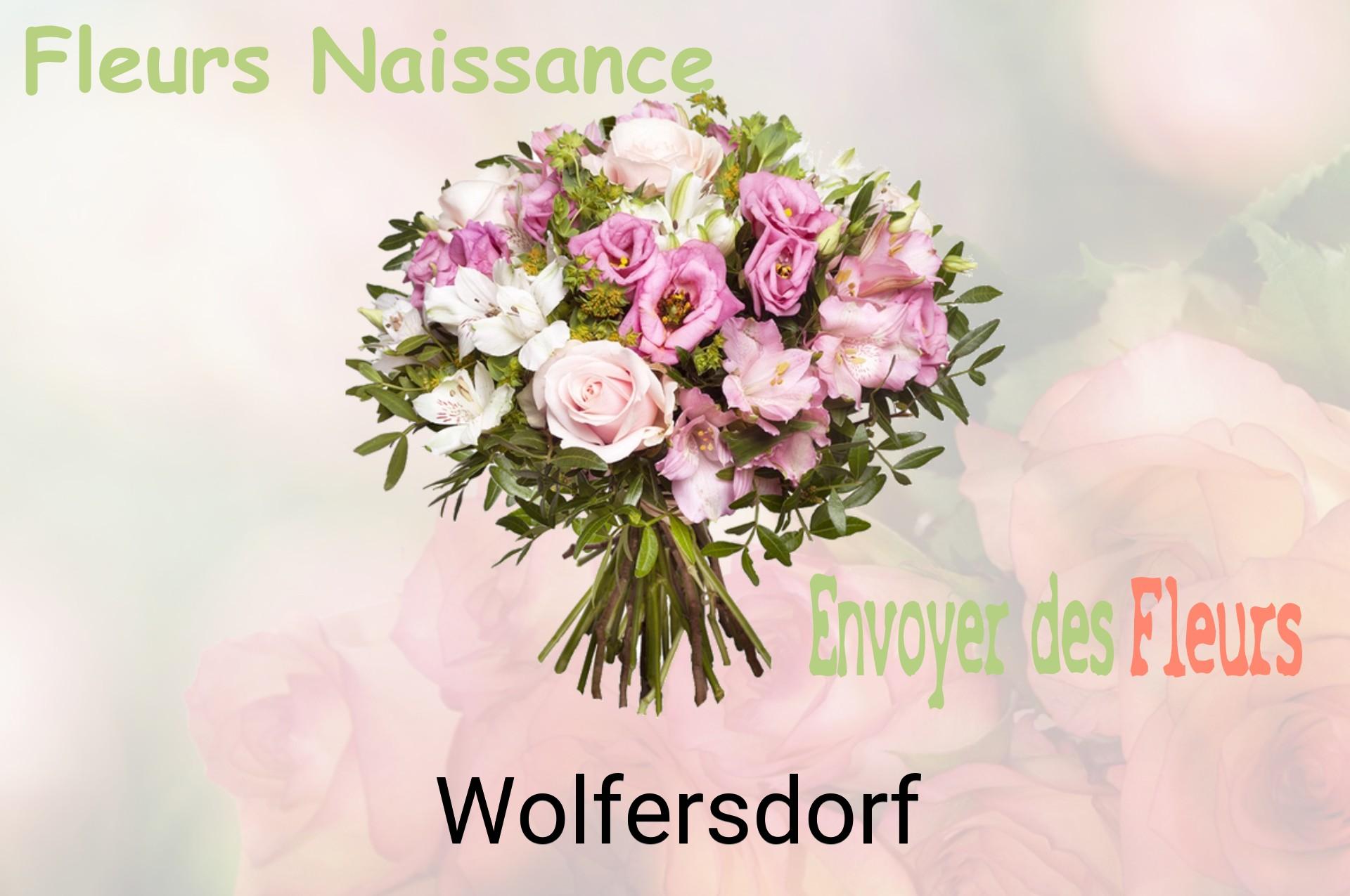Bouquet de fleurs de naissance livré à Wolfersdorf