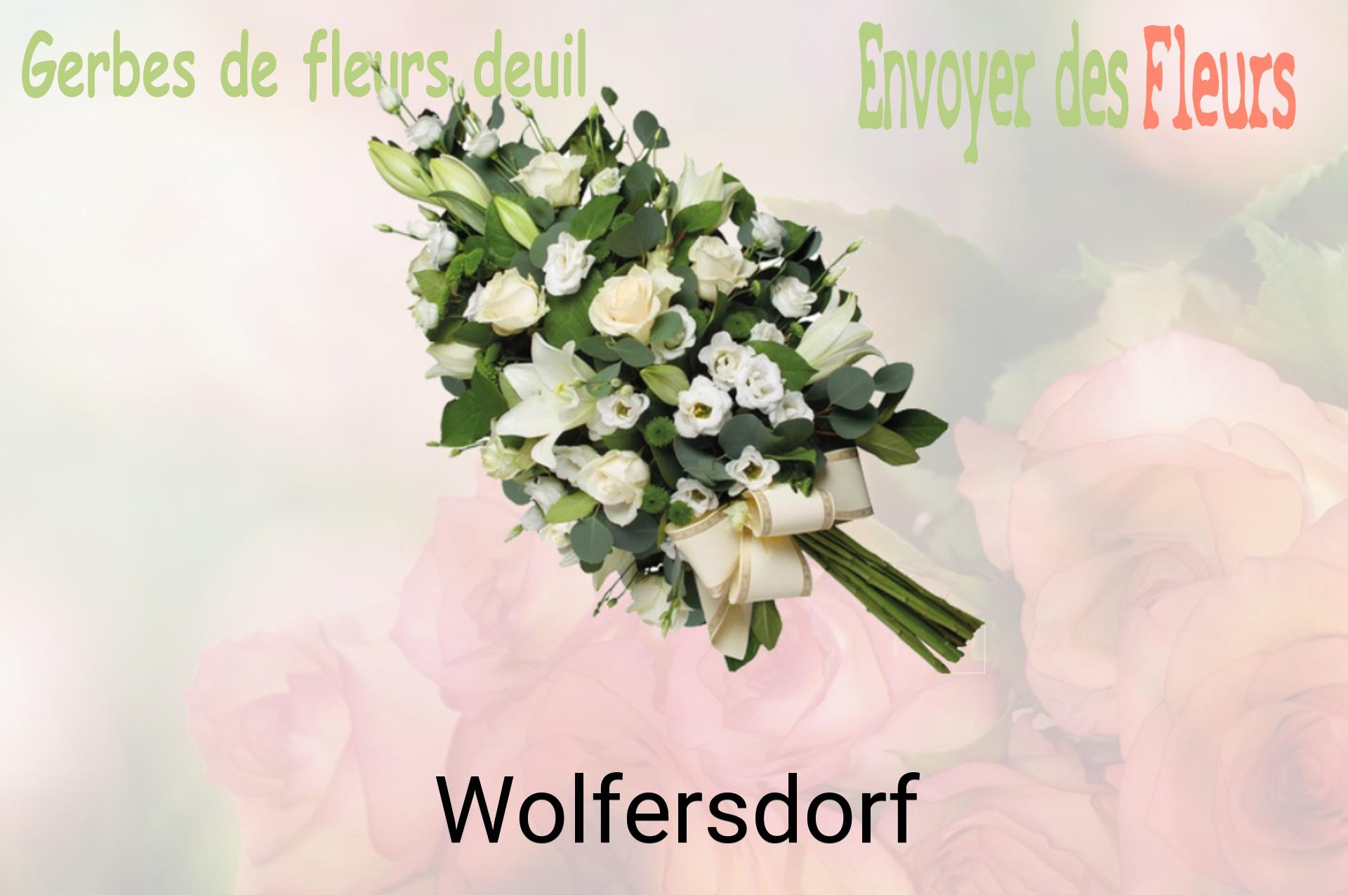 Gerbe de fleurs de deuil livrée à Wolfersdorf